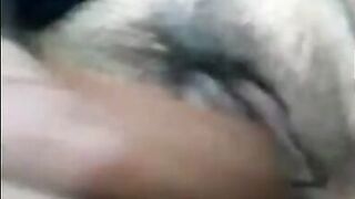 sexy hot bbw gets pleasure from her new sex toy a thick brown dildo that squirts cream out of her cute shaved pussy - 13 image