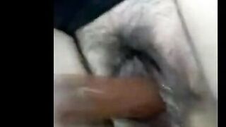 sexy hot bbw gets pleasure from her new sex toy a thick brown dildo that squirts cream out of her cute shaved pussy