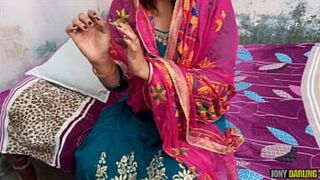 POV Punjabi Bhabhi Ko padoshi ne jabardasti pel diya real homemade sex video by jony darling Clear hindi audio - 1 image