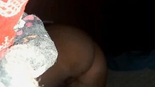 Wiping my cum from her pussy - 1 image