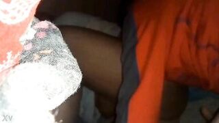 Wiping my cum from her pussy - 3 image