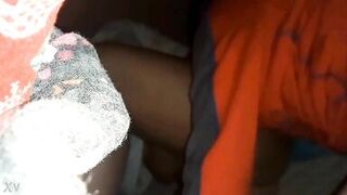 Wiping my cum from her pussy - 4 image