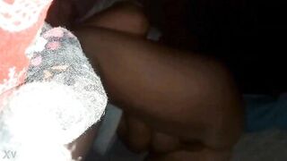 Wiping my cum from her pussy - 8 image