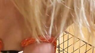 Hucow with bound boobs