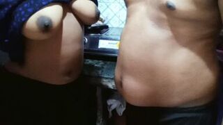 Desi Indian wife alone in kitchen paella village sex porn - 1 image