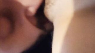 Lick my pussy and cover my little face with your cum