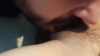 Lick my pussy and cover my little face with your cum