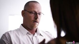 Cheating wife must fuck father-in-law for his silence