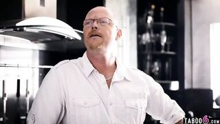 Cheating wife must fuck father-in-law for his silence