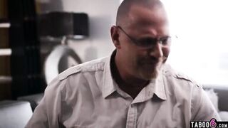 Cheating wife must fuck father-in-law for his silence