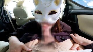 Car sex with an adulterer while shopping with her husband