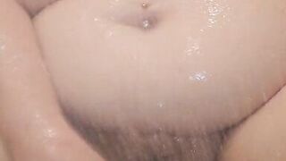 Bbw wife fucking herself in shower. - 5 image